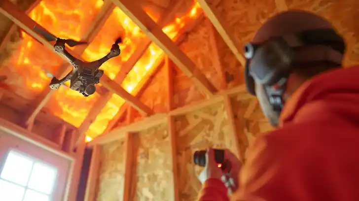 Man uses drone to find hot spots in his attic