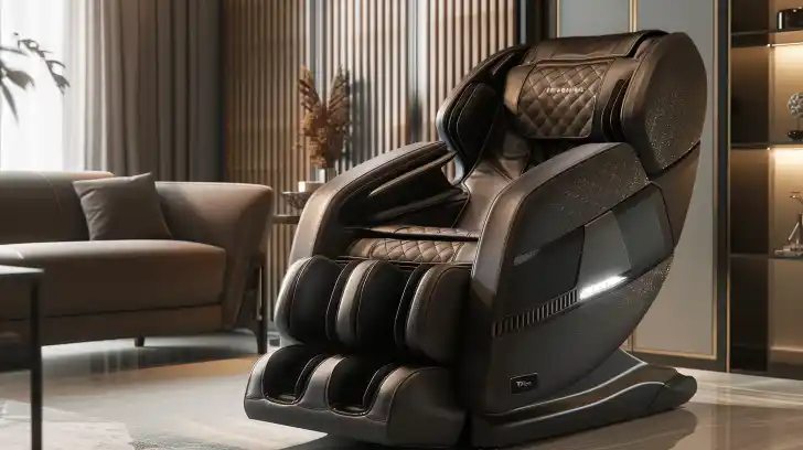 Luxury leather massage chair.