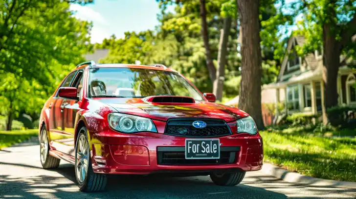 Red Subaru for sale